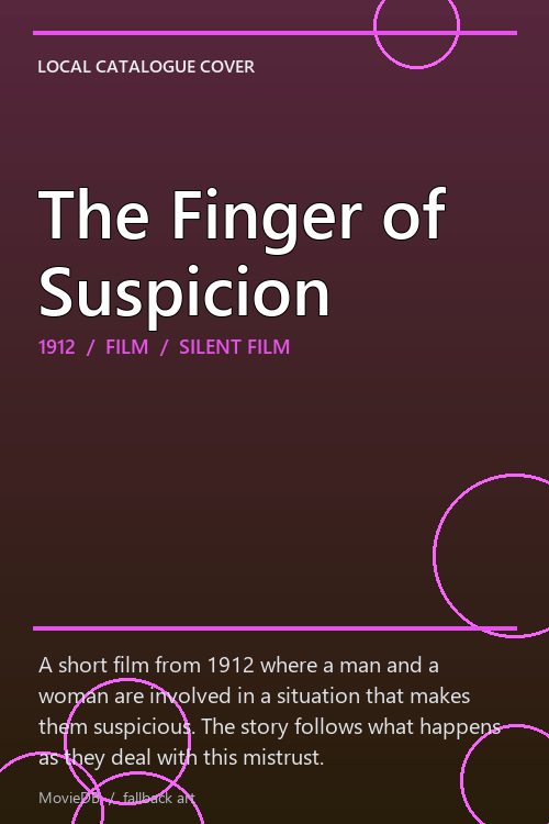 The Finger of Suspicion poster