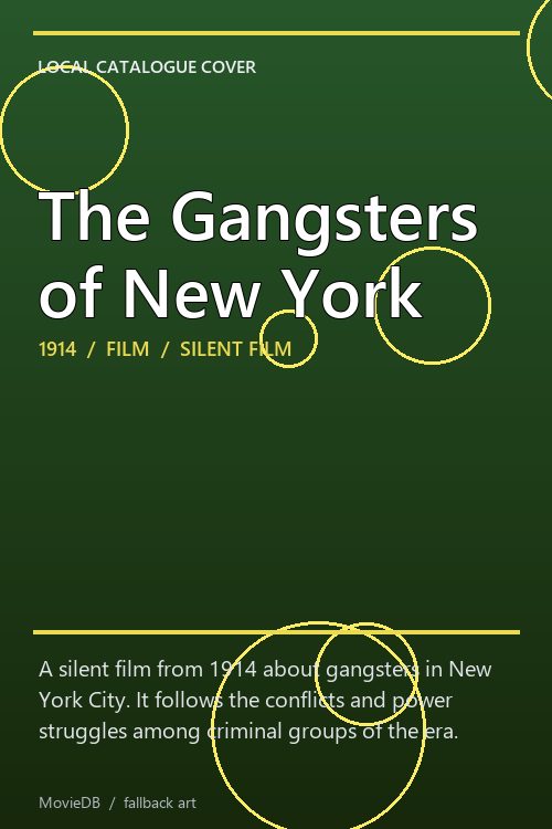 The Gangsters of New York poster