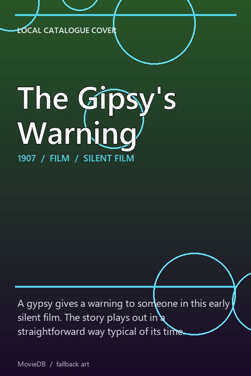 The Gipsy's Warning poster