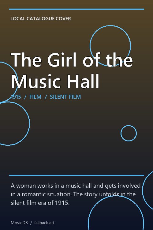 The Girl of the Music Hall poster