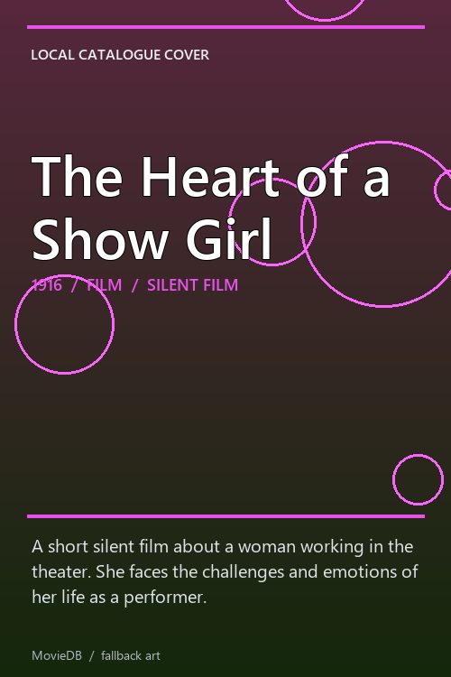 The Heart of a Show Girl poster