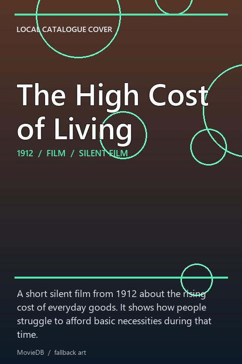 The High Cost of Living poster