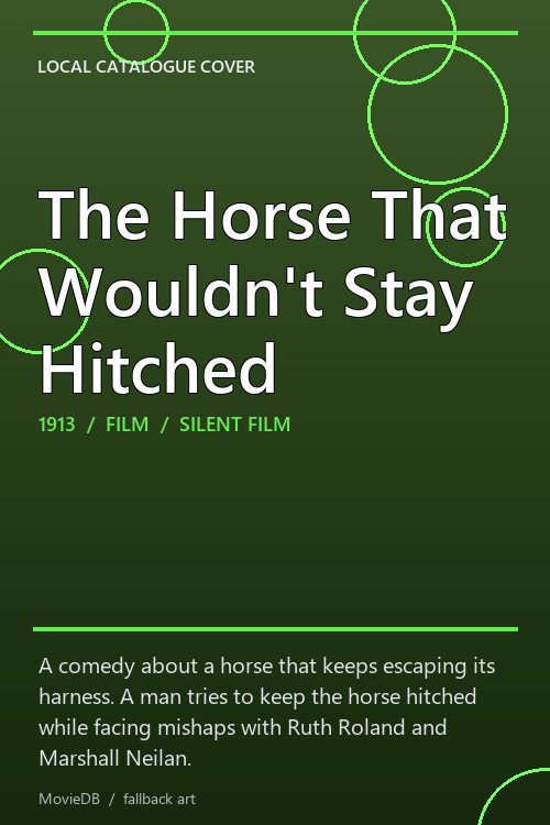The Horse That Wouldn't Stay Hitched poster
