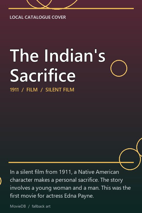 The Indian's Sacrifice poster