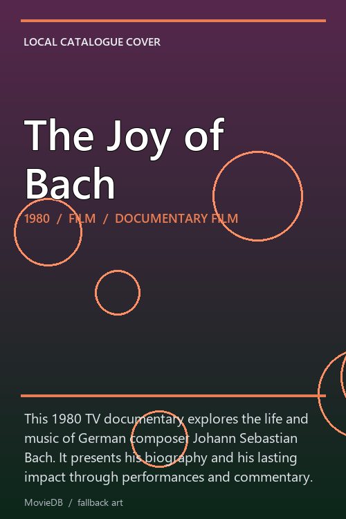 The Joy of Bach poster