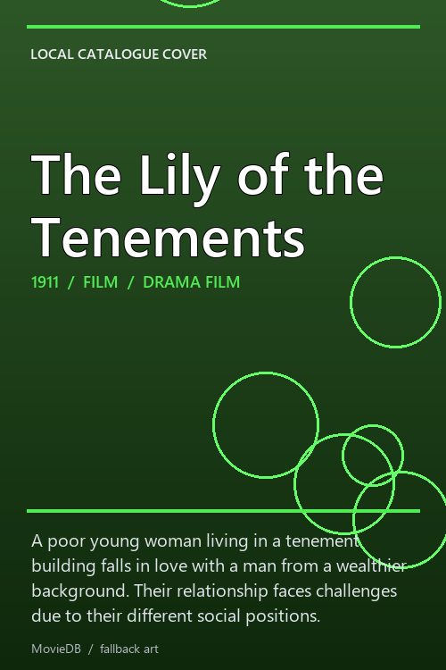The Lily of the Tenements poster