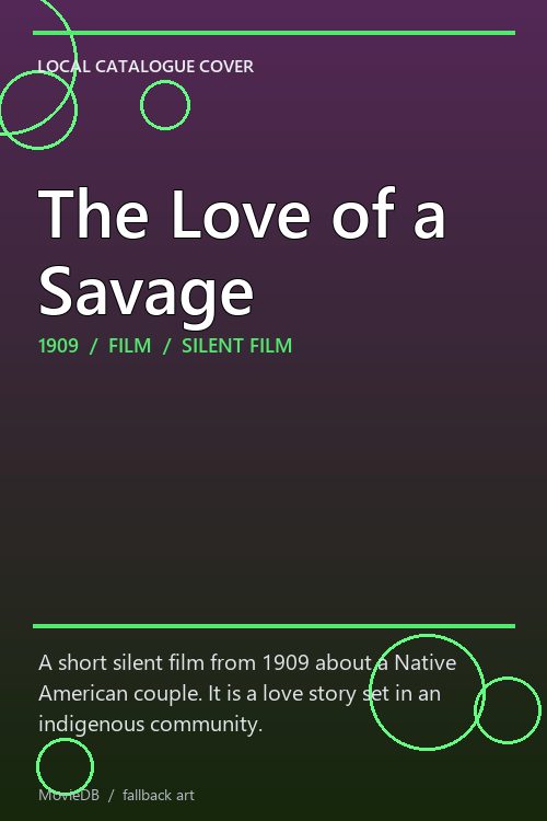 The Love of a Savage poster