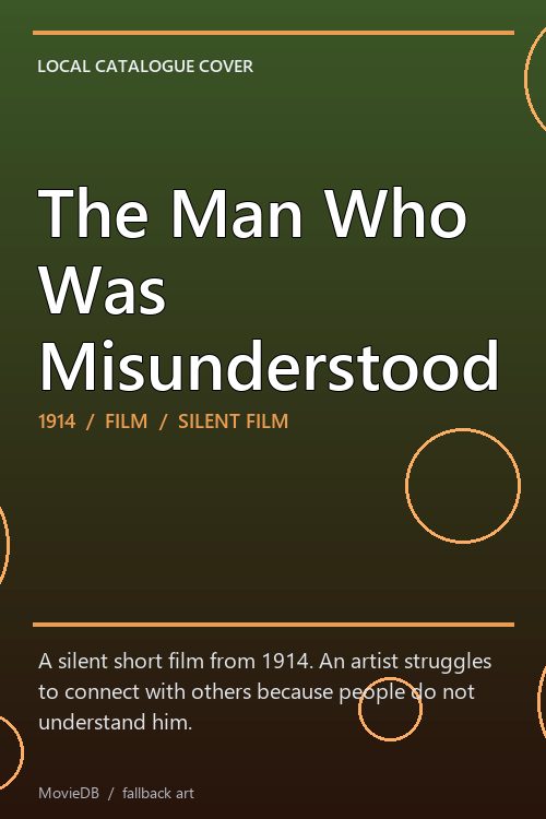The Man Who Was Misunderstood poster