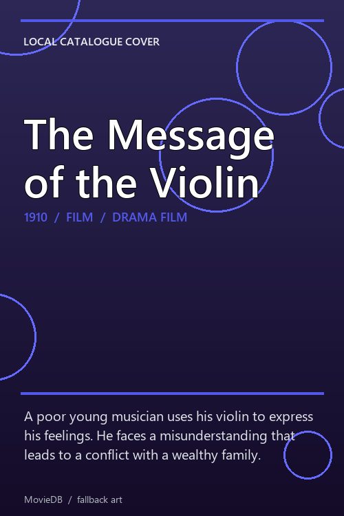 The Message of the Violin poster