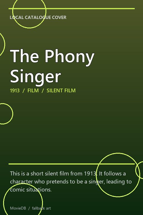 The Phony Singer poster