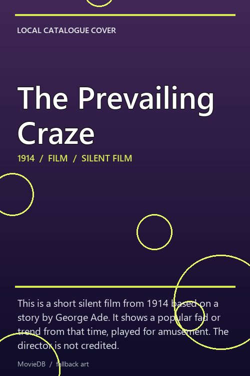 The Prevailing Craze poster