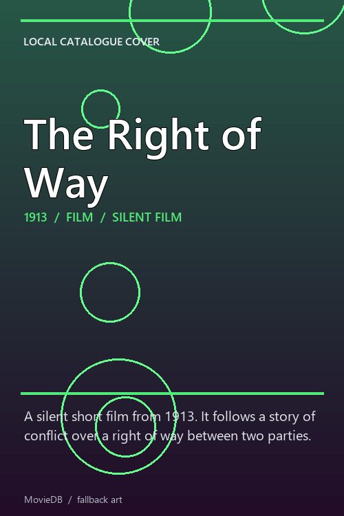 The Right of Way poster