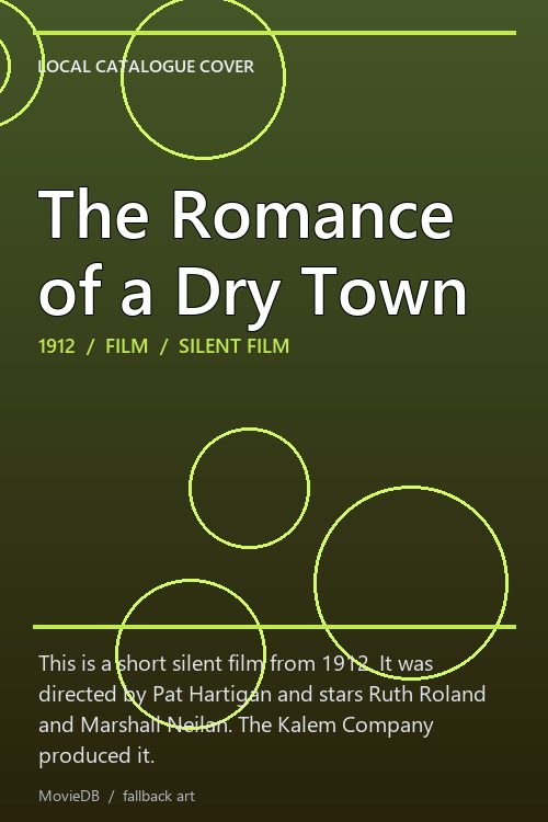 The Romance of a Dry Town poster