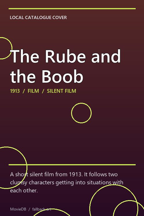 The Rube and the Boob poster