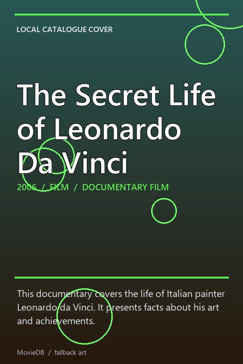 The Secret Life of Leonardo Da Vinci poster