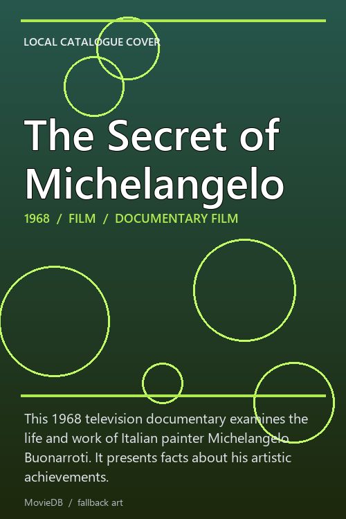 The Secret of Michelangelo poster