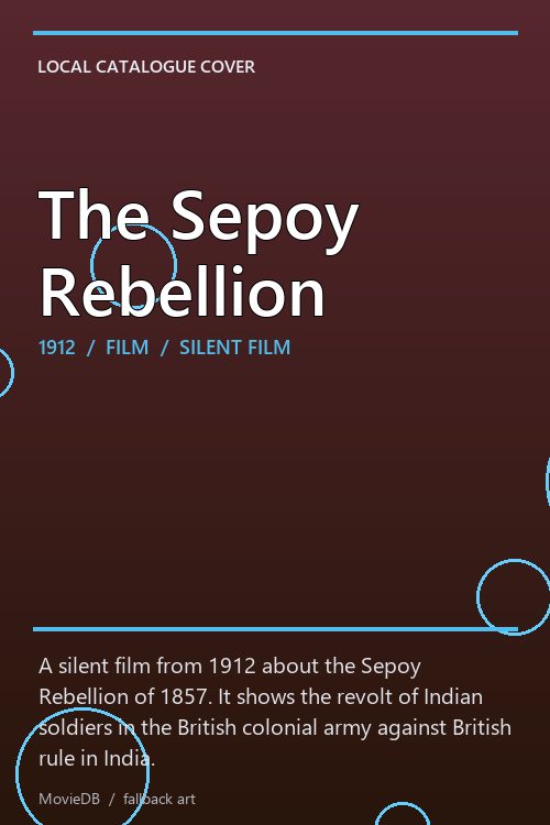 The Sepoy Rebellion poster