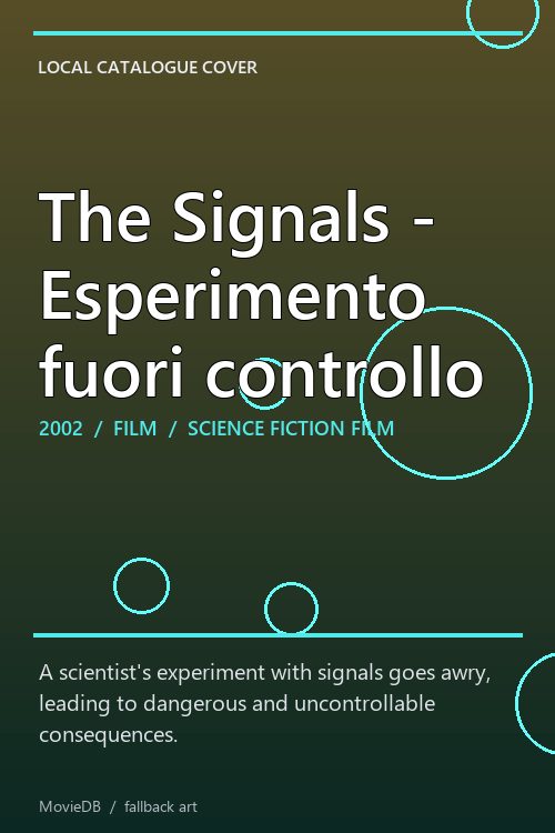 The Signals - Esperimento fuori controllo poster
