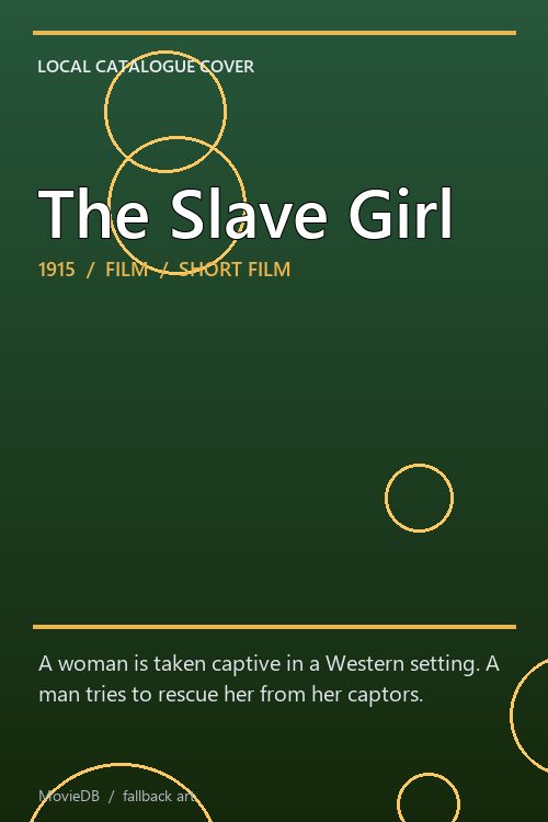 The Slave Girl poster