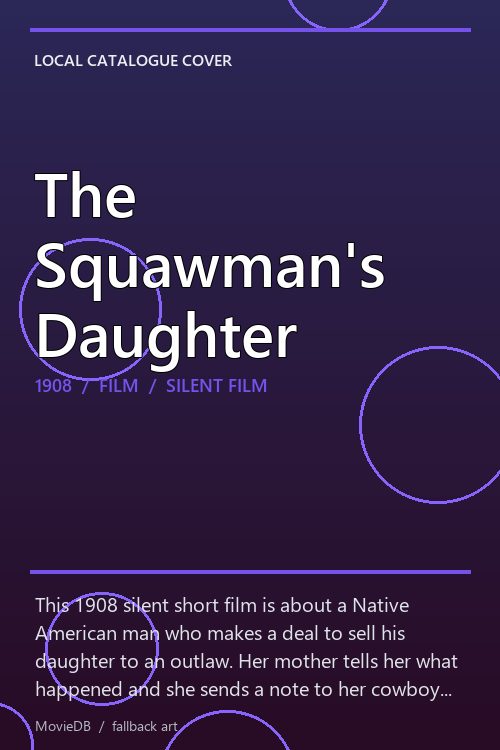 The Squawman's Daughter poster