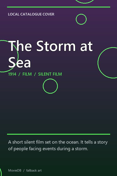 The Storm at Sea poster