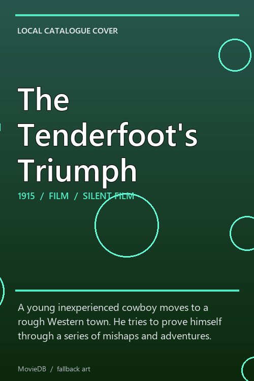 The Tenderfoot's Triumph poster