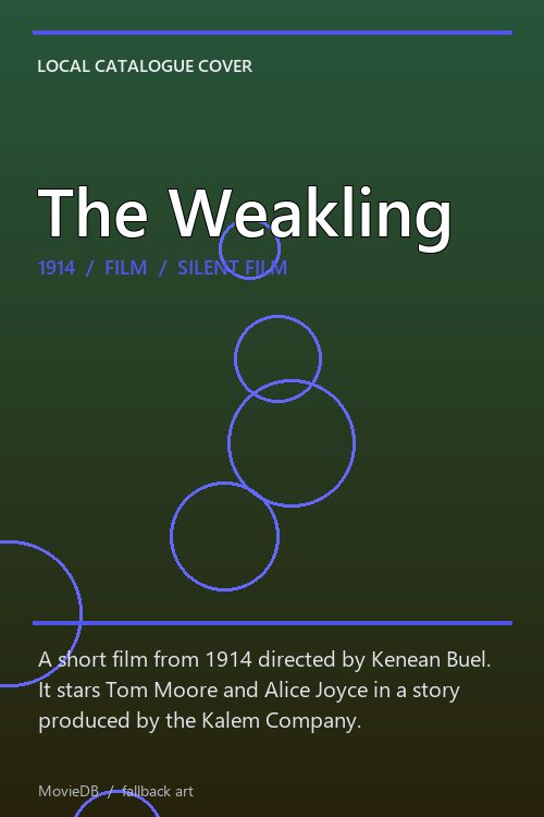 The Weakling poster