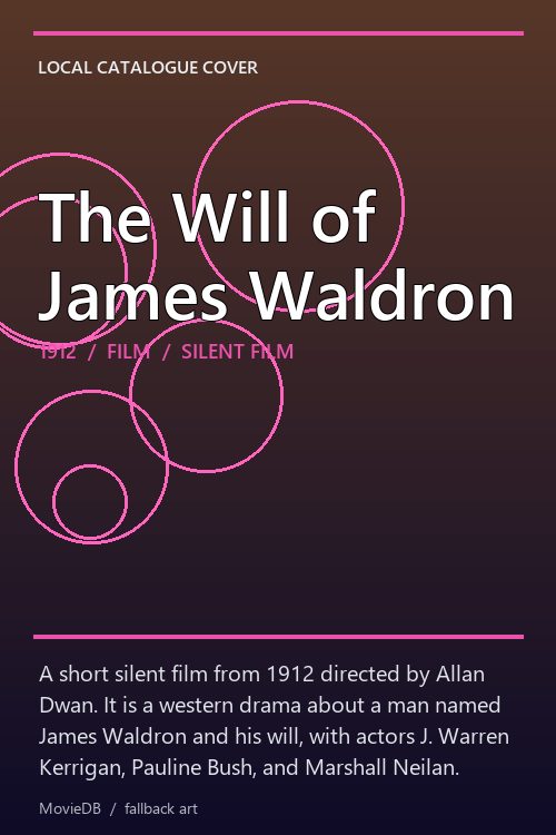 The Will of James Waldron poster