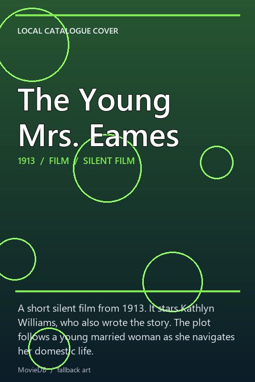 The Young Mrs. Eames poster