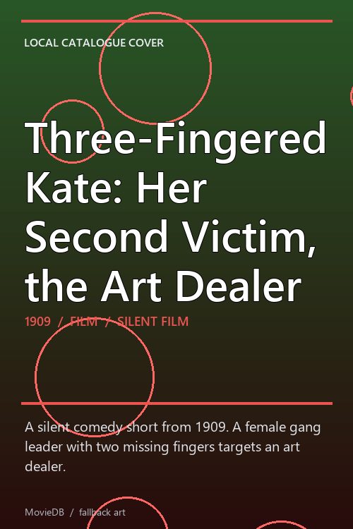 Three-Fingered Kate: Her Second Victim, the Art Dealer poster
