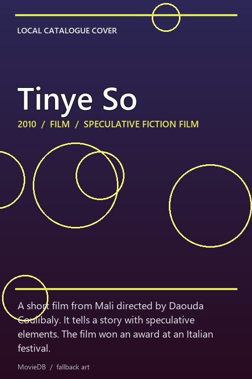 Tinye So poster