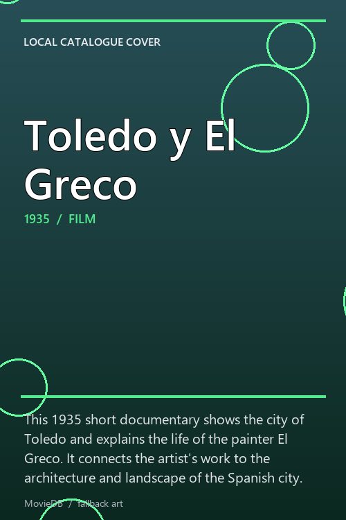 Toledo y El Greco poster