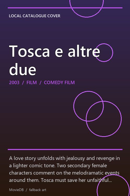Tosca e altre due poster