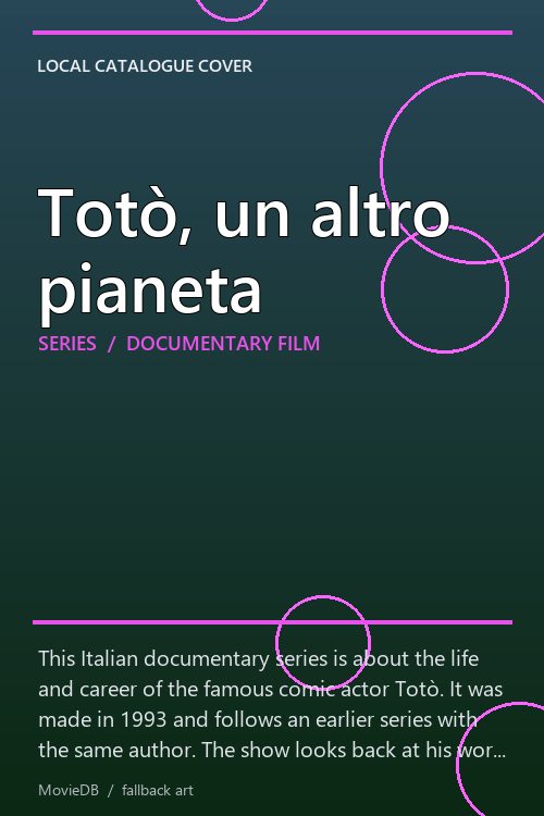 Totò, un altro pianeta poster