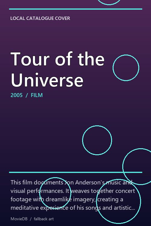 Tour of the Universe poster