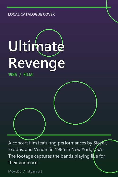 Ultimate Revenge poster