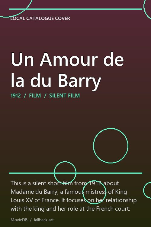 Un Amour de la du Barry poster