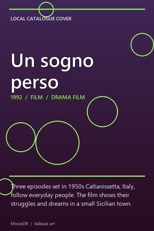 Un sogno perso poster