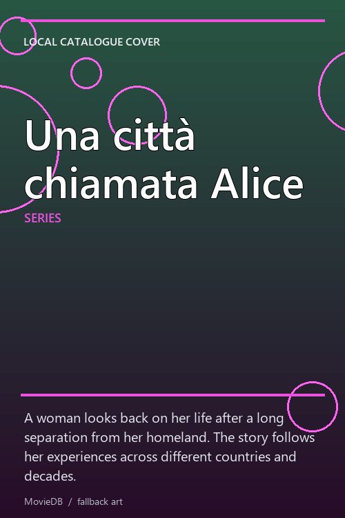 Una città chiamata Alice poster
