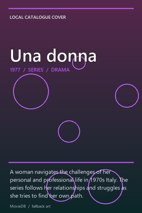 Una donna poster