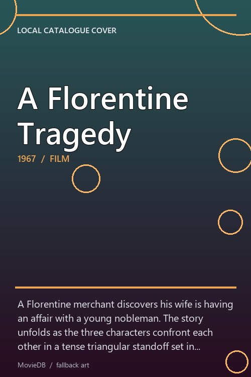 A Florentine Tragedy poster