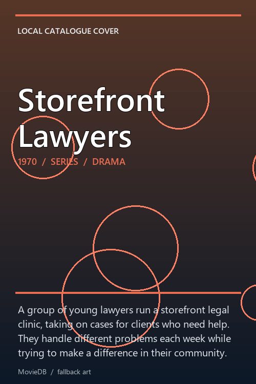 Storefront Lawyers poster