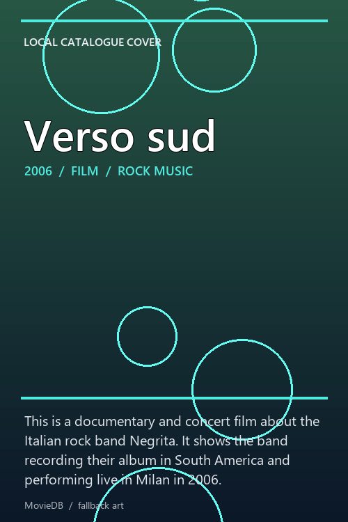 Verso sud poster
