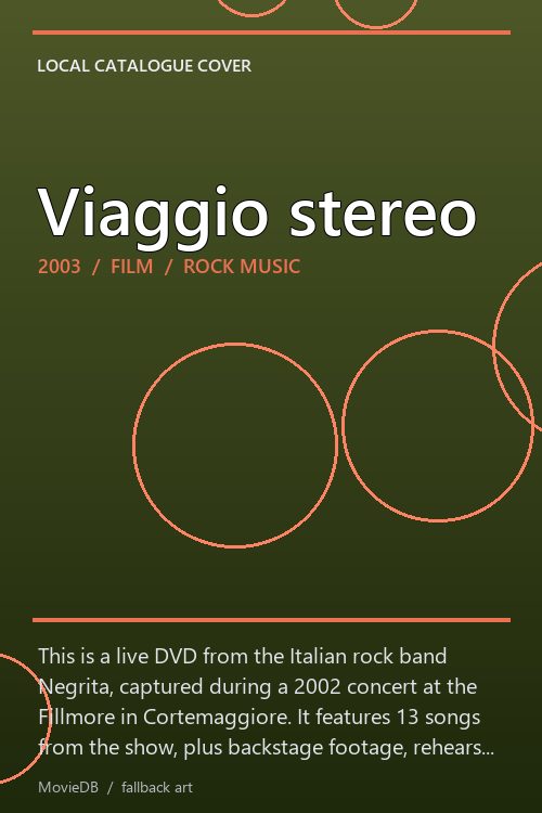 Viaggio stereo poster