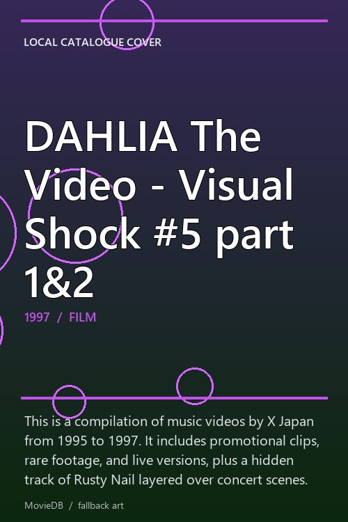 DAHLIA The Video - Visual Shock #5 part 1&2 poster