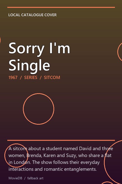 Sorry I'm Single poster