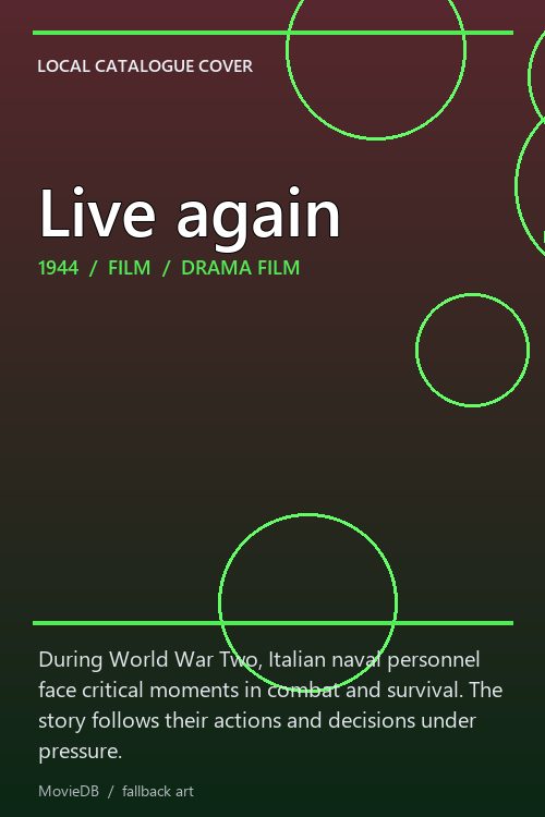 Live again poster