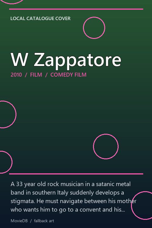 W Zappatore poster