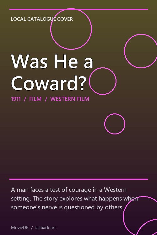 Was He a Coward? poster