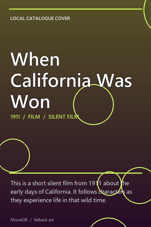 When California Was Won poster